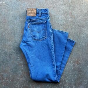 Vintage 70s 80s Levis Mens 575 Jeans Blue Denim Straight Leg Size 32x33